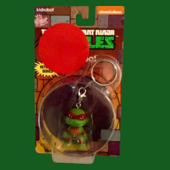 NIP Kidrobot X Teenage Mutant Ninja Turtles TMNT Keychains Raphel Sealed A14 - Picture 6 of 8